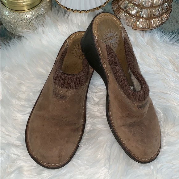 UGG Shoes - UGG Gael Lined Wedge Clogs